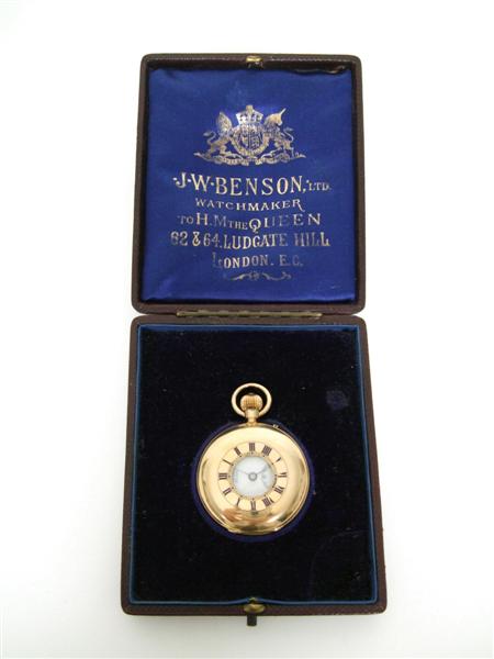 Appraisal: A Victorian lady's ct gold half hunter pocket watch keyless