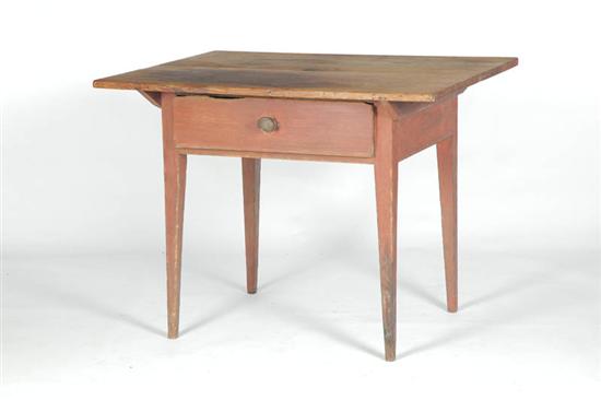 Appraisal: SOUTHERN COUNTRY HEPPLEWHITE WORK TABLE American early th century pine