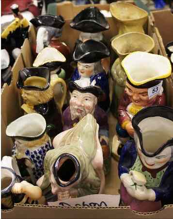 Appraisal: A collection of various Character and Toby Jugs to include