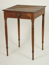 Appraisal: LAMP STAND - Sheraton period cherry single drawer lamp stand