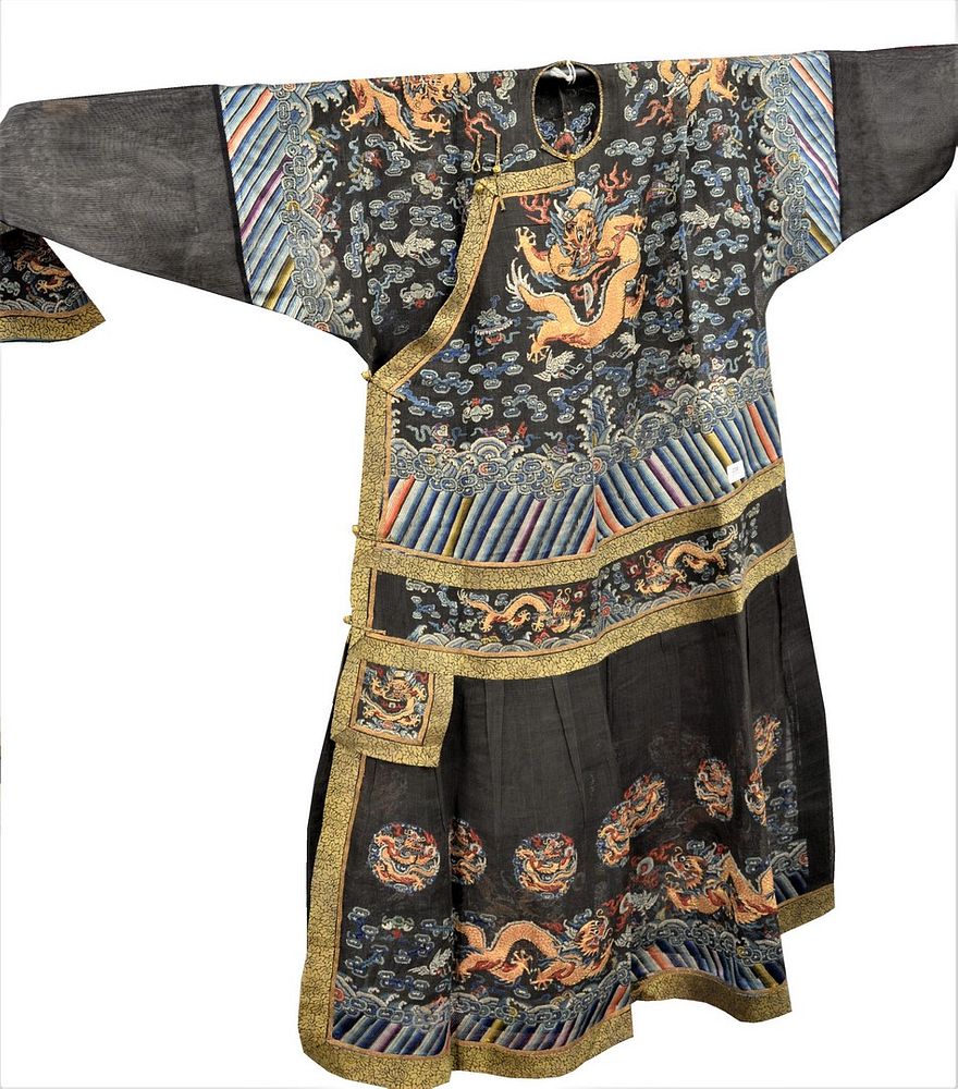 Appraisal: Three Chinese Robes to include a five claw dragon robe