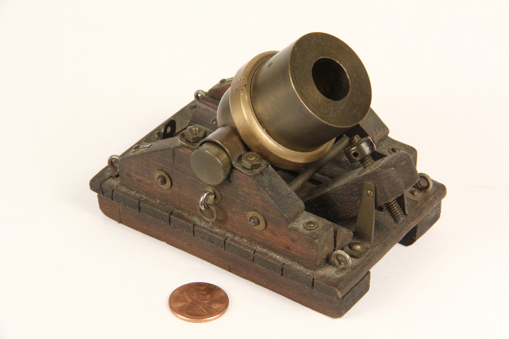 Appraisal: WORKING MODEL OF SIEGE MORTAR - Small Bronze Operational th-