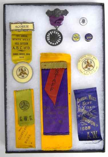 Appraisal: LAW items including medals ribbons and buttons Good cond