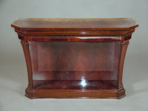 Appraisal: A mahogany pier table late th century the top with