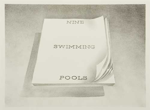 Appraisal: EDWARD RUSCHA Nine Swimming Pools Lithograph x mm x inches