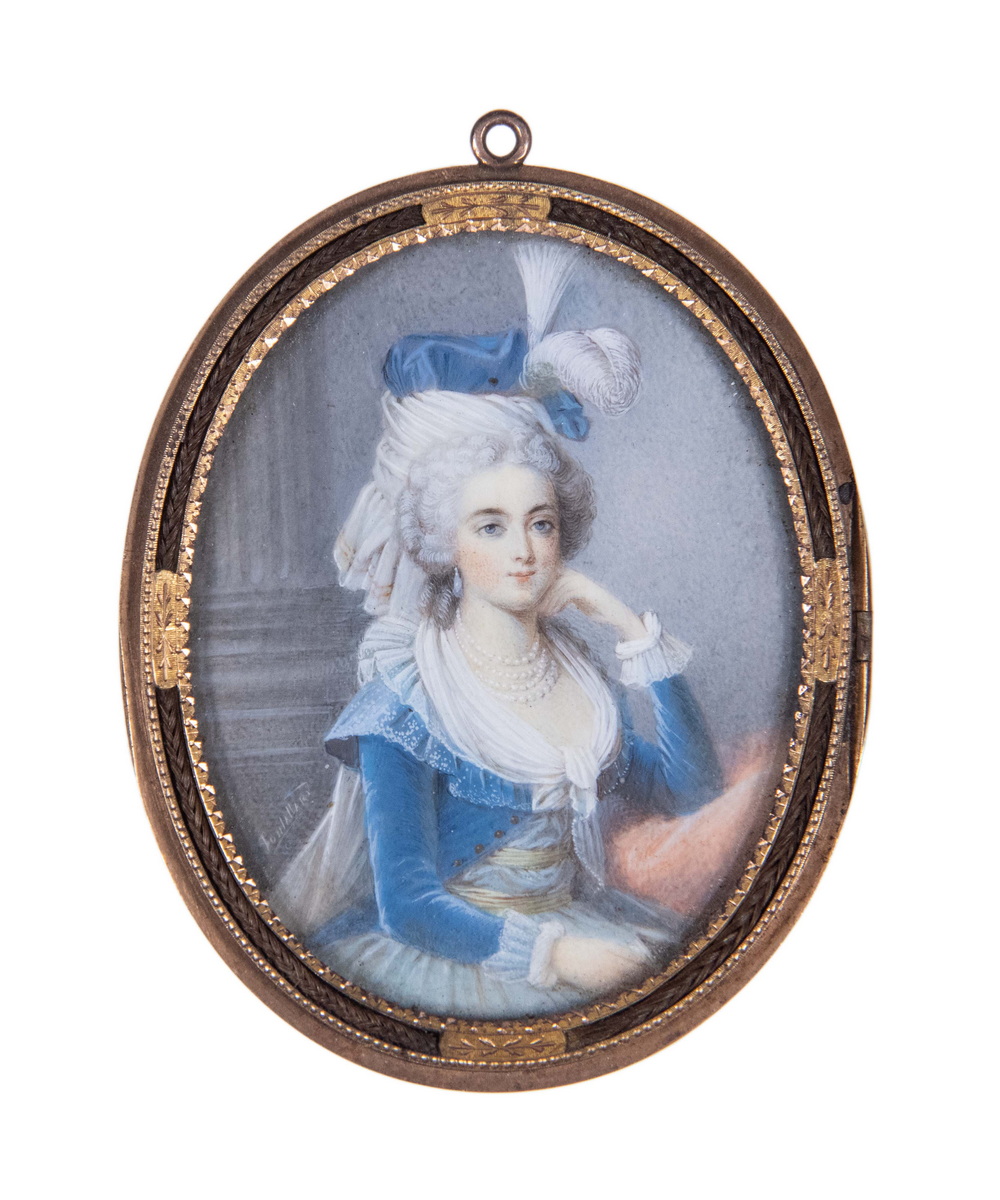 Appraisal: MINIATURE PORTRAIT OF MARIE ANTOINETTE BY JEAN FRANCOIS GERARD FONTALLARD