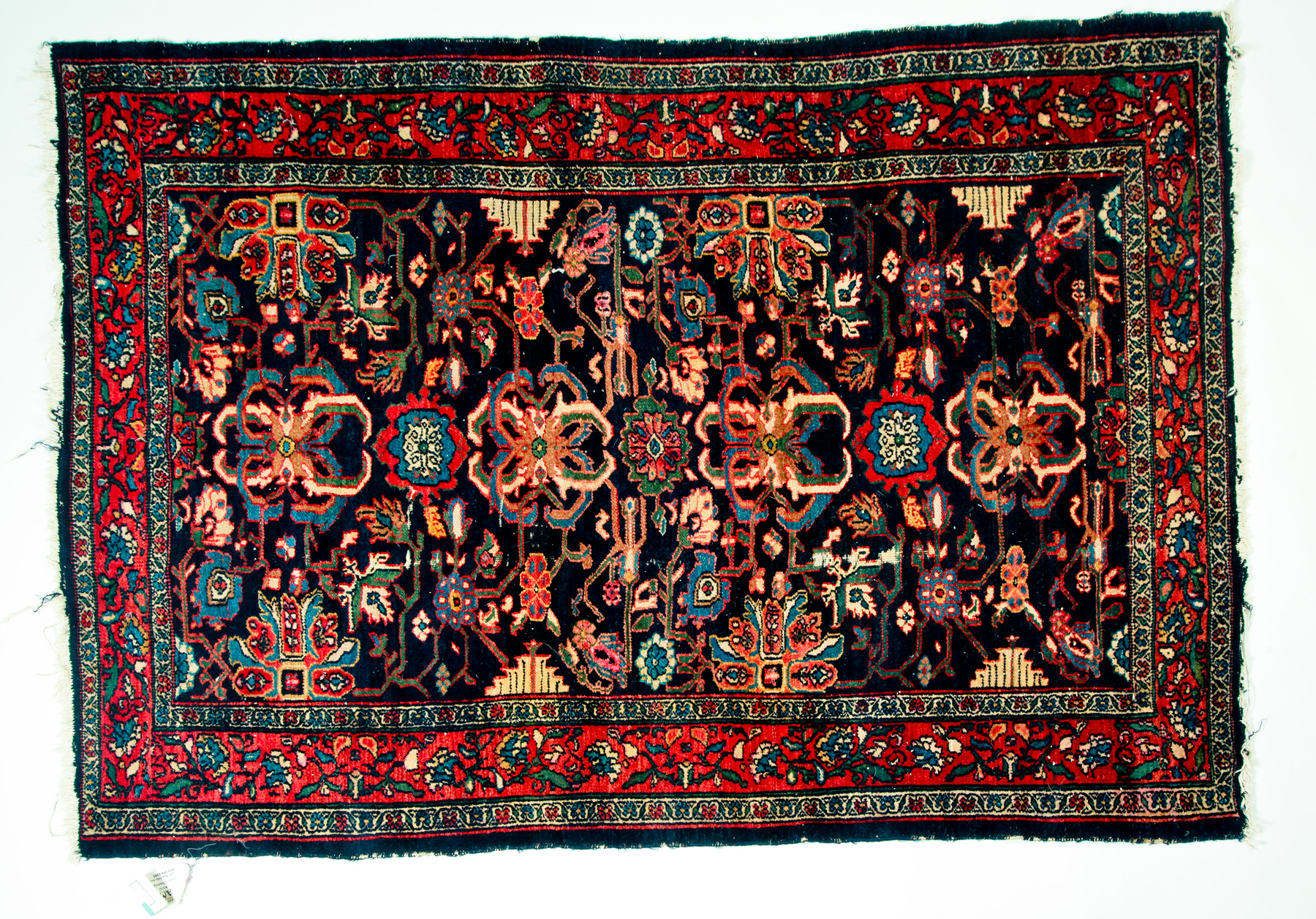 Appraisal: ORIENTAL RUG First half- th century Geometric floral on a