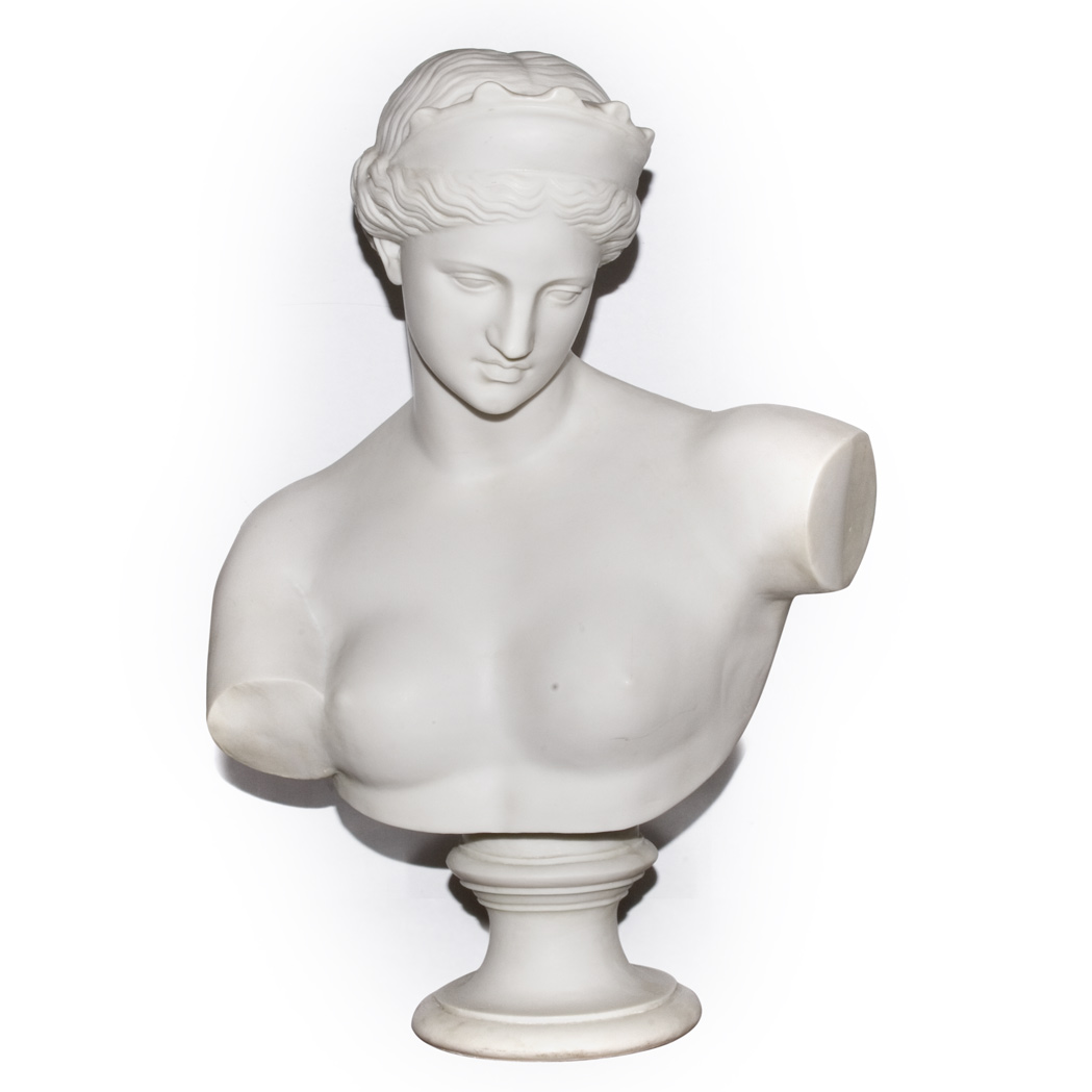 Appraisal: Neoclassical Style Composition Bust of a Maiden Height inches