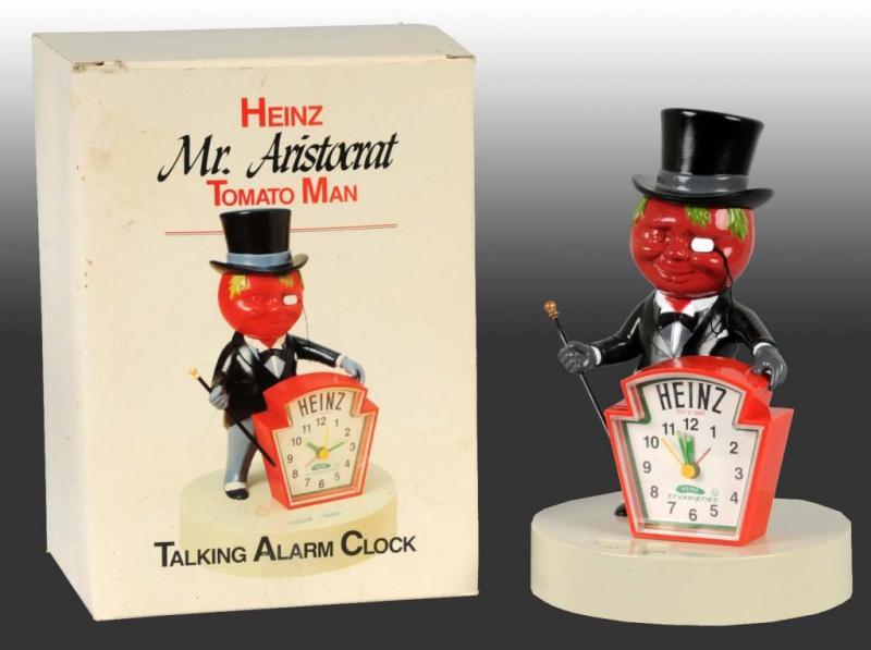 Appraisal: Heinz Tomato Man Talking Alarm Clock Description Includes original box