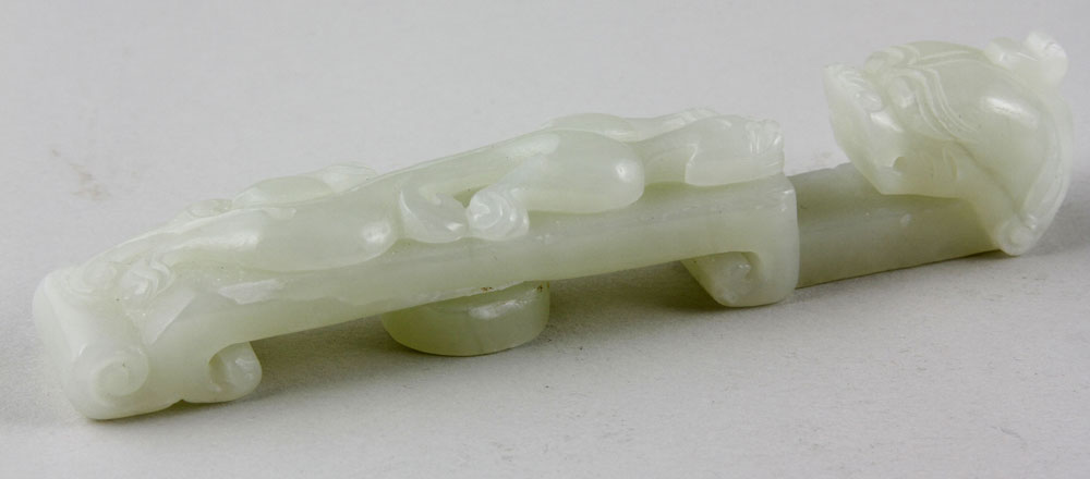 Appraisal: - Chinese Jade Buckles Jade Buckles China one buckle carved