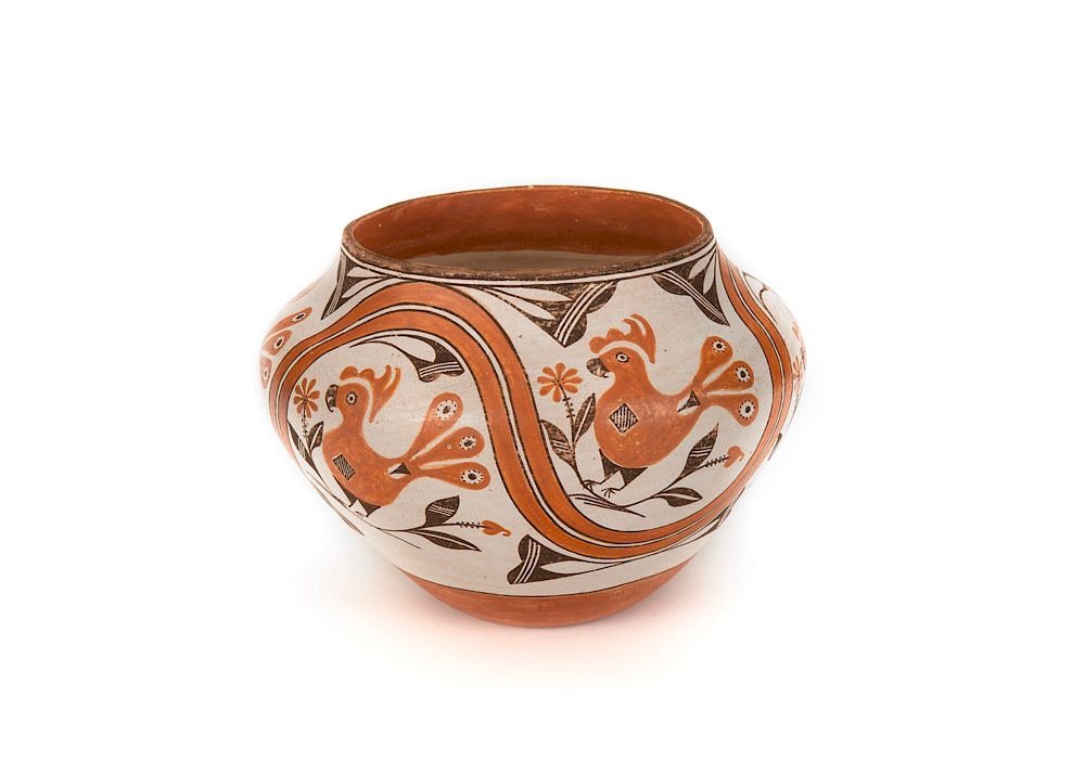 Appraisal: J Louis Acoma Polychrome Pot J Louis Acoma Polychrome Pot