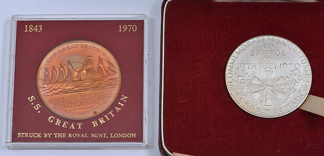 Appraisal: A SILVER MEDALLION celebrating the return to Bristol of the