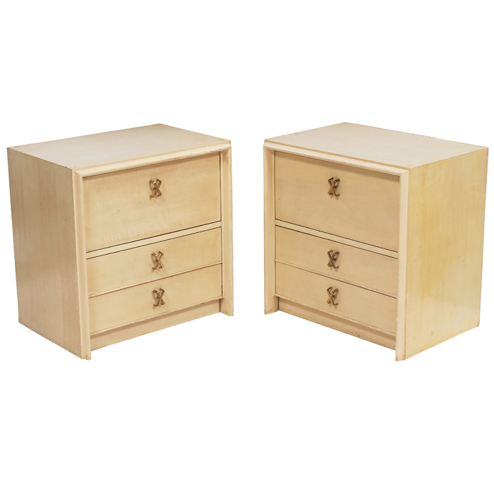 Appraisal: Paul Frankl night stands pair by Johnson Furniture Co each