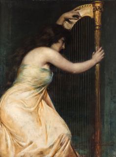 Appraisal: CARLOS BARBERIS ITALIAN - An Allegory of Music oil on