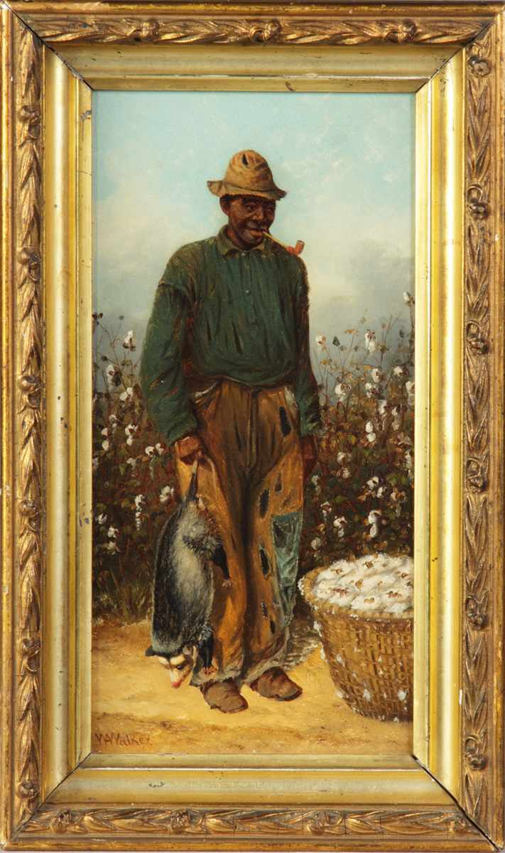 Appraisal: William Aiken Walker American - Cotton Picker with Possum Sgn