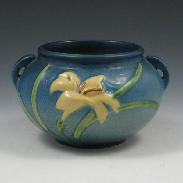 Appraisal: Roseville Zephyr Lily - Jardiniere - Mint Roseville Zephyr Lily