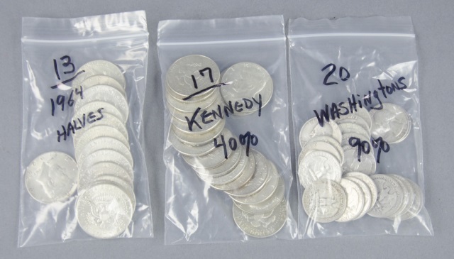 Appraisal: Silver LotIncluding Kennedy Halves dated Kennedy Halves date range -