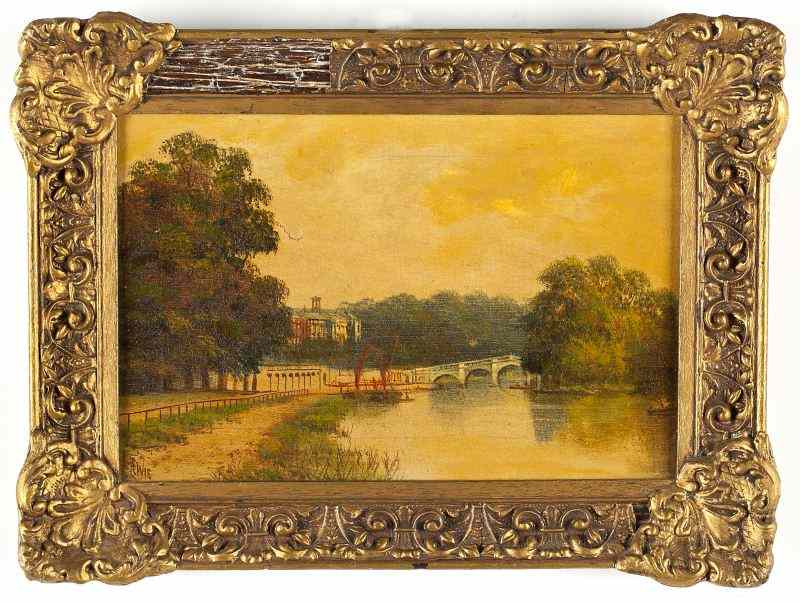 Appraisal: Henry Lewis - River Roadoil on canvas signed ''H Lewis''