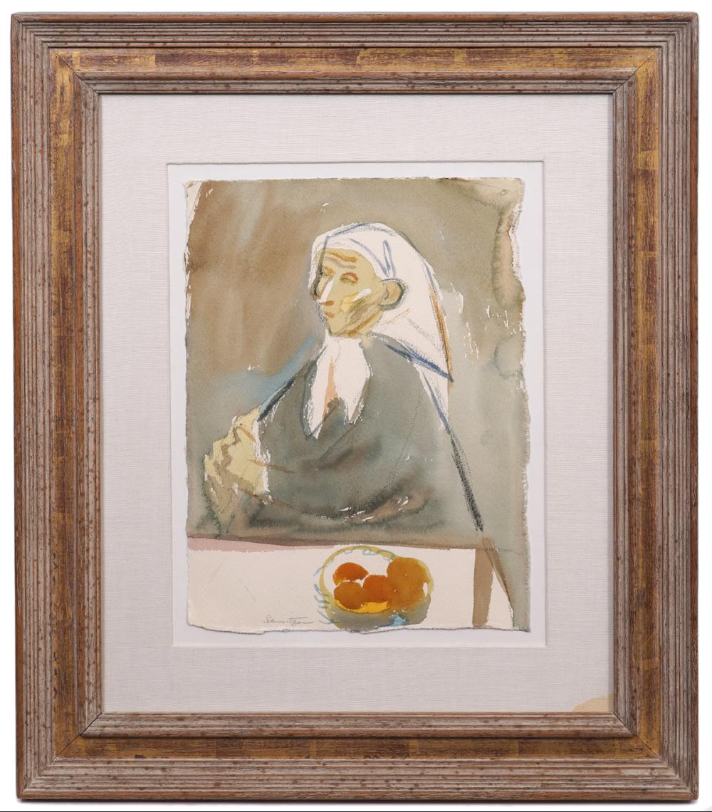 Appraisal: GERTRUDE SCHWEITZER 'GRANDMOTHER' WATERCOLORGertrude Schweitzer America - Watercolor on paper