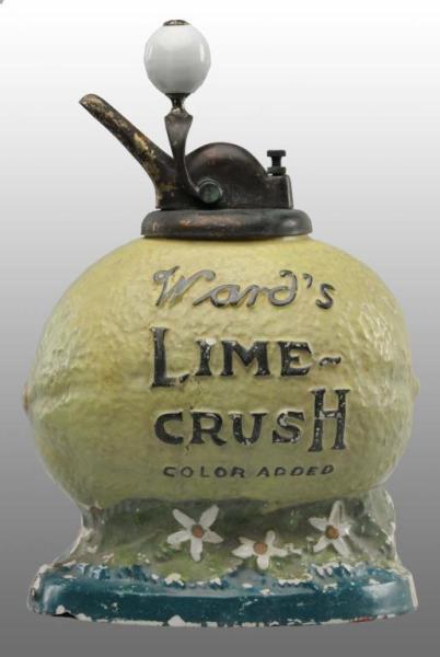 Appraisal: Ceramic Ward's Lime-Crush Syrup Dispenser Description Circa Includes original ball