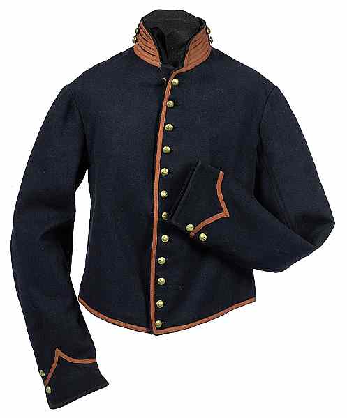 Appraisal: Civil War Artillery Shell Jacket Made of typical dark blue