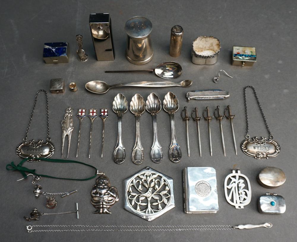 Appraisal: Collection of Sterling Silver Silverplate and Other Silver Table Articles