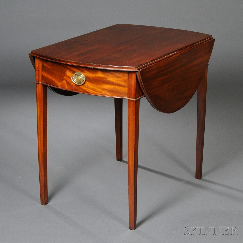 Appraisal: Federal Mahogany Pembroke Table probably southern New England c the