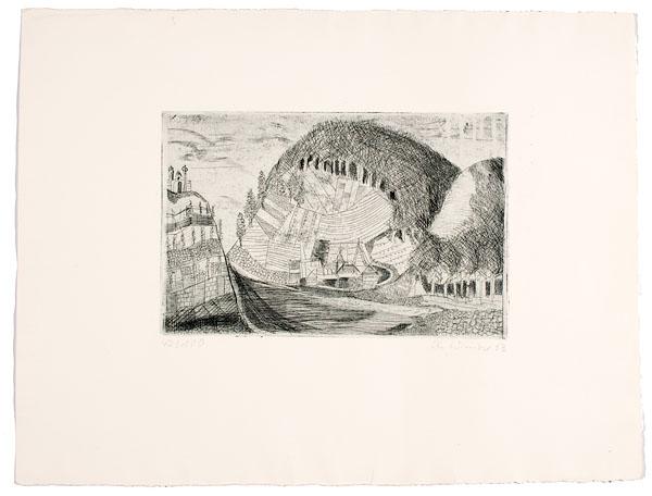 Appraisal: ETCHING BY CHRISTA WINZER GERMAN B Signed and numbered in