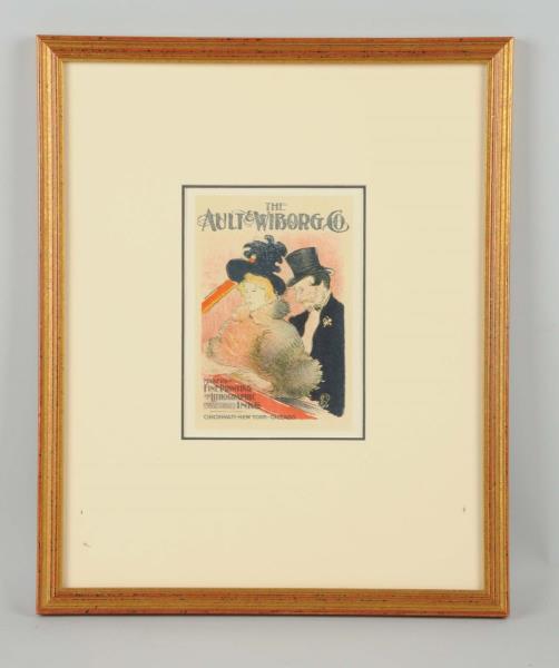 Appraisal: Ault Wiborg Lithograph Print Co Sign This sign advertises the