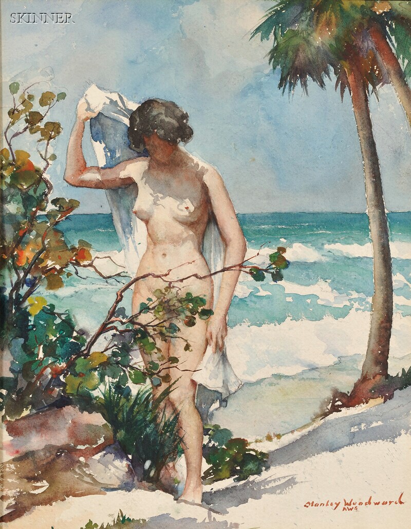 Appraisal: Stanley Wingate Woodward American - The Wild Grape Florida Nude