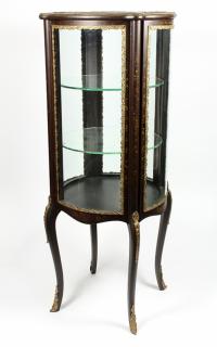 Appraisal: Louis XV style gilt mounted vitrine Louis XV style gilt