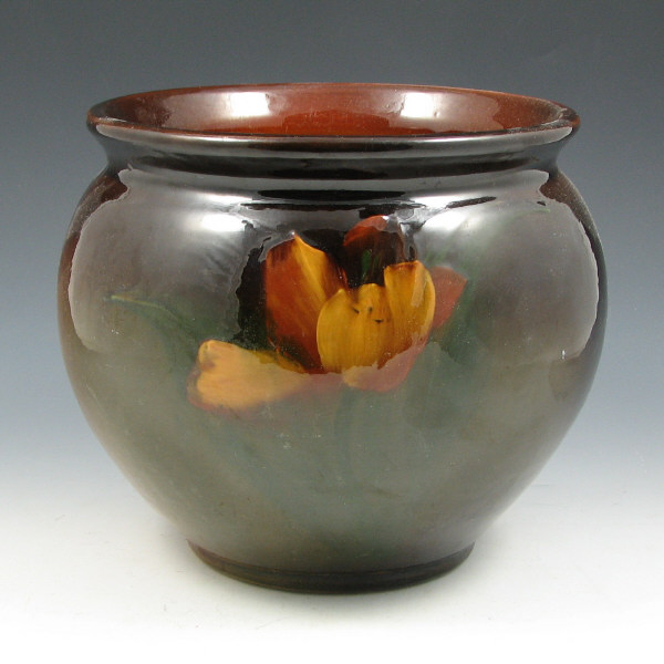 Appraisal: Standard Glaze Tulip Jardiniere Standard glaze tulip jardiniere Unmarked Small