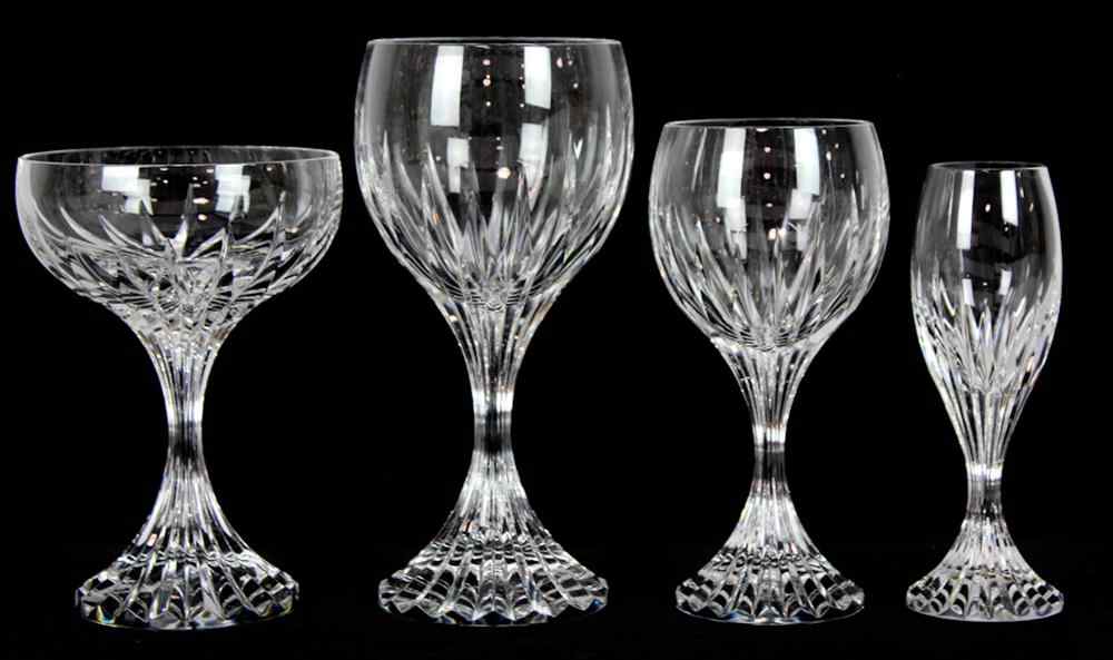 Appraisal: BACCARAT CRYSTAL JUPITER PATTERN STEMWARE PART SERVICE each piece with