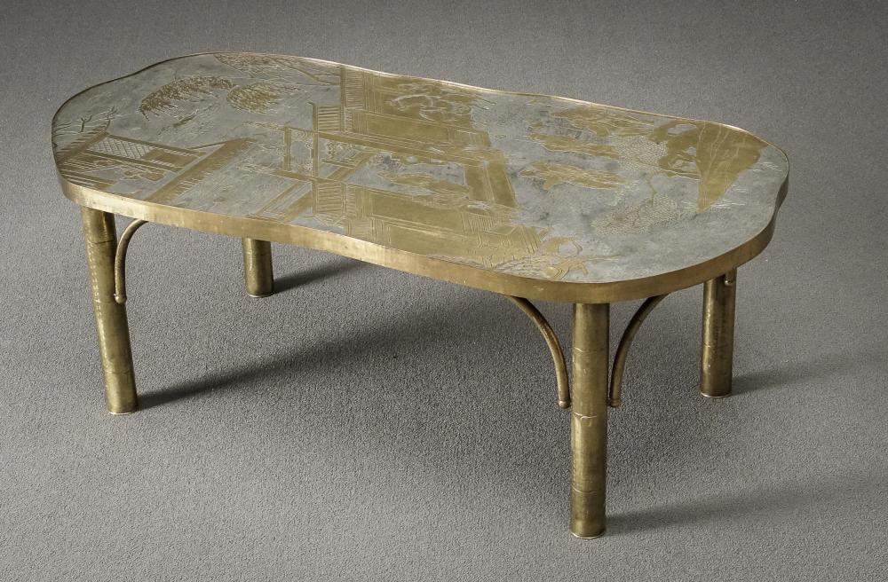 Appraisal: PHILIP AND KELVIN LAVERNE 'CHAN' COFFEE TABLE NEW YORK SPhilip