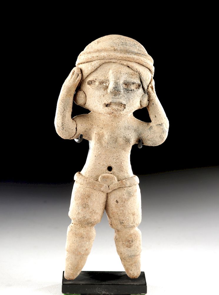 Appraisal: Xalitla Pottery Female Cargadora Pre-Columbian Mexico Guerrero region Xalitla culture