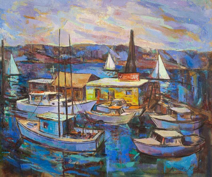 Appraisal: MANUEL ROSE OIL ON CANVAS The Dalles Oregon California -