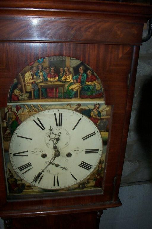 Appraisal: A Regency mahogany longcase clock with panelled case enclosing a