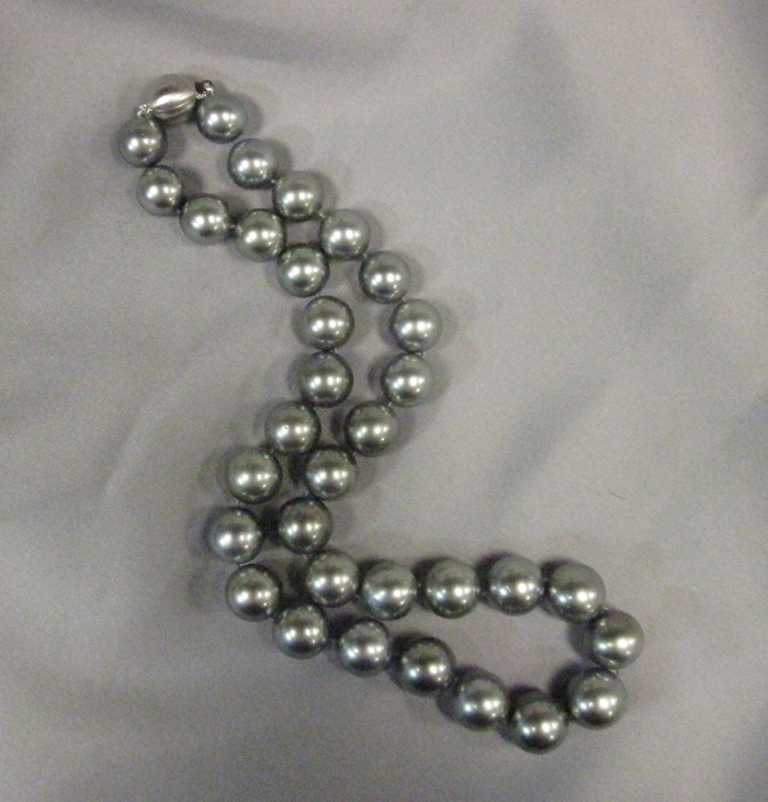 Appraisal: Tahitian Pearl Necklace composed of thirty-three pearls graduating in size