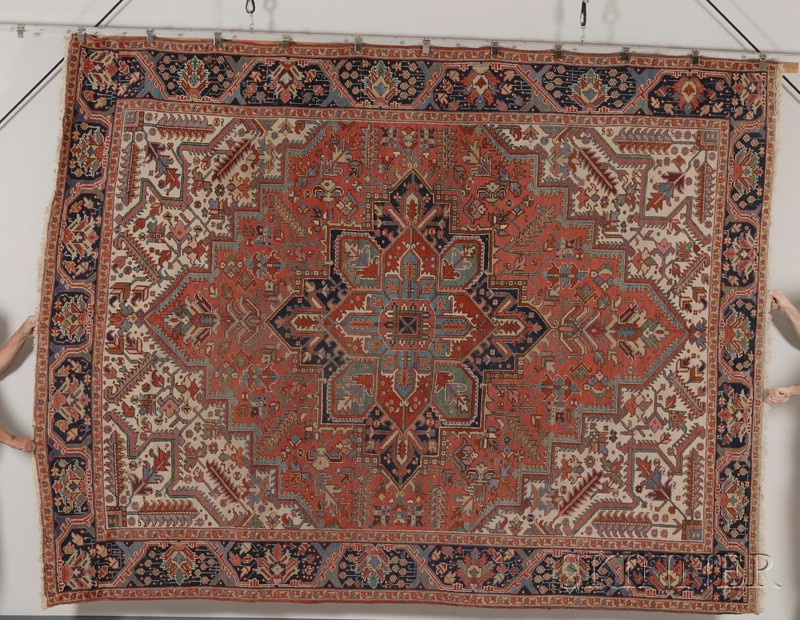 Appraisal: Heriz Carpet Northwest Persia second quarter th century slight wear