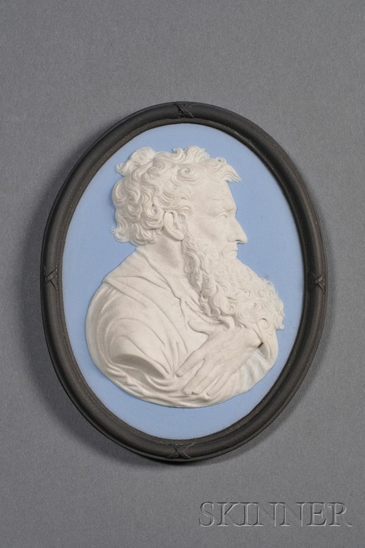 Appraisal: Wedgwood Bert Bentley Three Color Jasper Portrait Medallion of Rubens