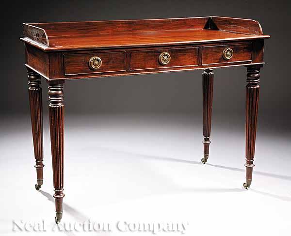 Appraisal: A Regency Mahogany Table c attributed to Gillows having galleried