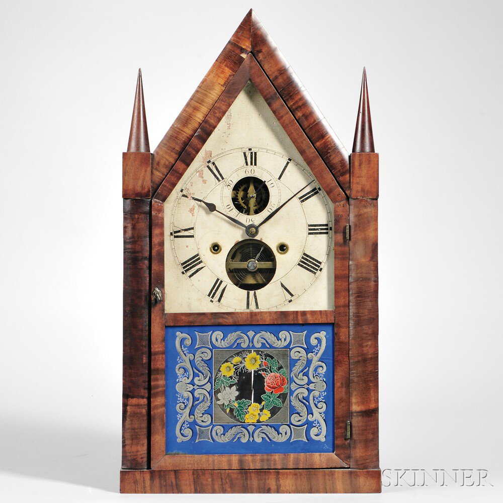 Appraisal: Silas B Terry Balance Wheel Steeple Clock Terryville Connecticut c