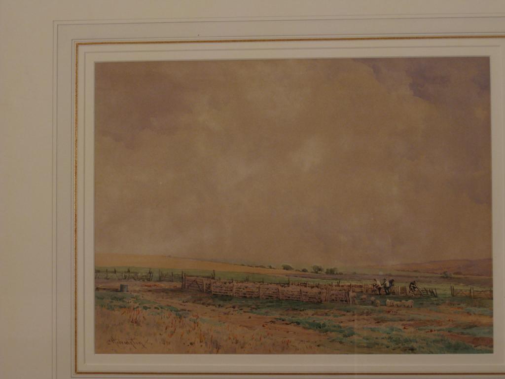 Appraisal: CHARLES HARRINGTON Exh - On the Sussex Downs signed 'C