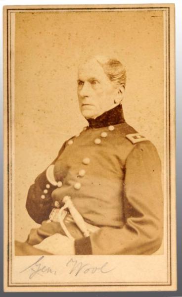 Appraisal: Brigadier General John Ellis Wool CDV Description NY th Corp