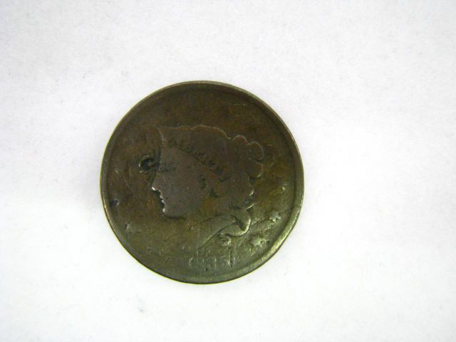 Appraisal: Two Large Cents Newcomb both very worn and one Monroe