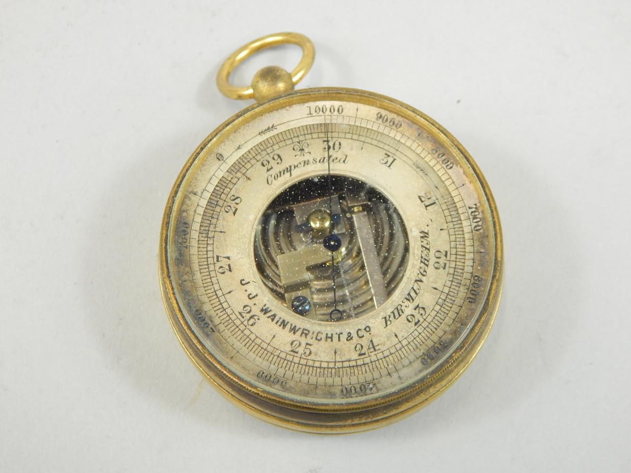 Appraisal: An early thC pocket barometer by J J Wainwright Co