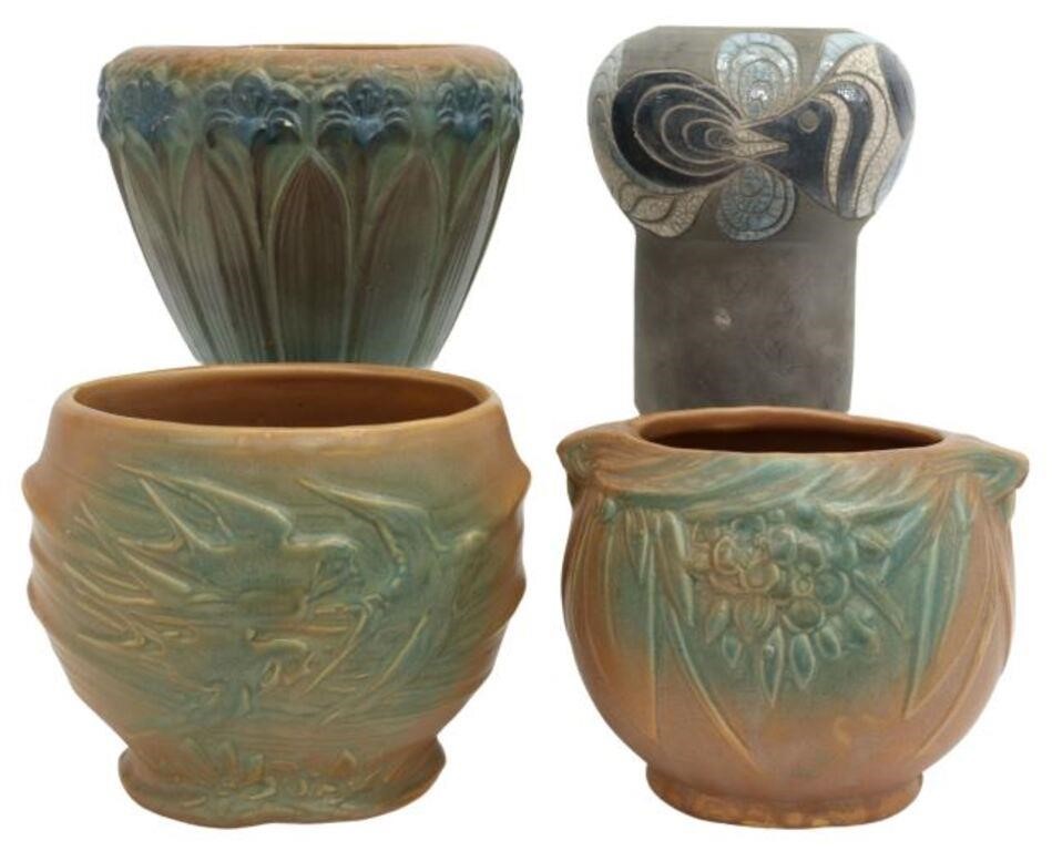 Appraisal: lot of Art pottery including jardiniere planter attributed to McCoy