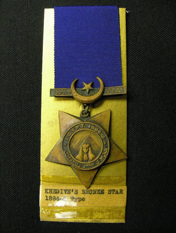 Appraisal: BRITISH MILITARY KHEDIVES BRONZE STAR MEDAL - Unnamed