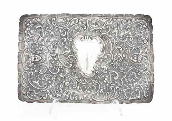 Appraisal: A Victorian Silver Dresser Tray William Comyns Sons London of