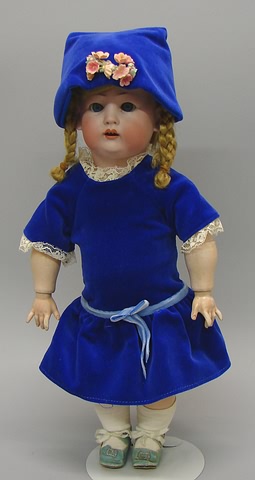 Appraisal: K W Character Toddler fully jointed body Konig Wernicke Blue